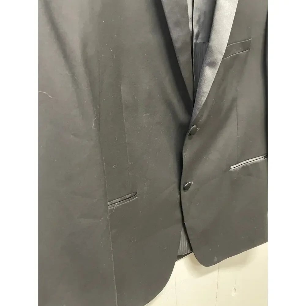 Caravelli Slim Men's Tuxedo Jacket in Black Size Medium, See Measurements